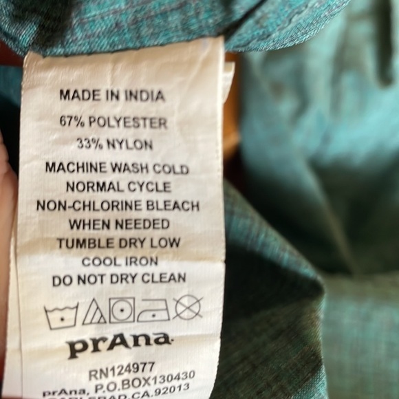 Prana Nylon Blend Ling Sleeve Size L - Picture 11 of 13